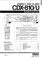 Yamaha CDX-810 - Service Manual 
